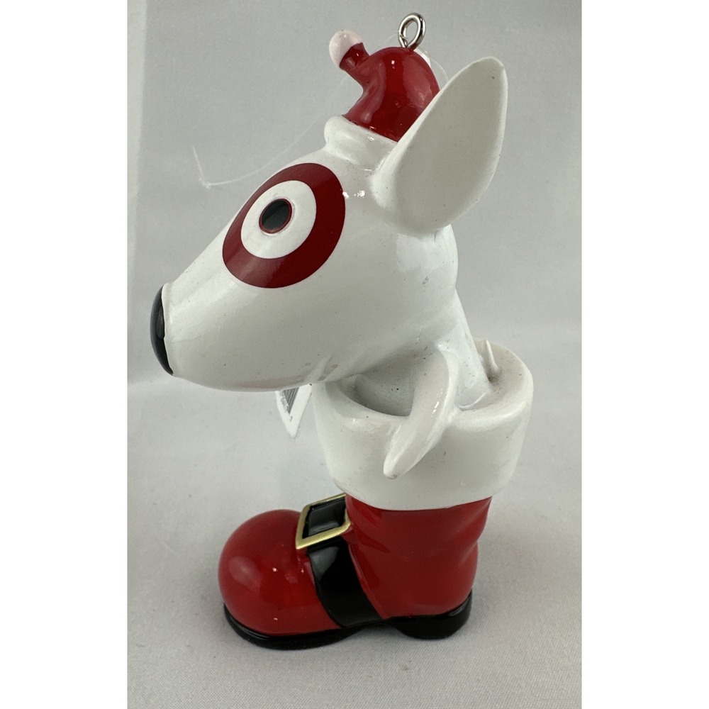 Target Wondershop 2024 Bullseye Dog in Santa‎ Boot Christmas Tree Ornament NEW - Picture 2 of 7